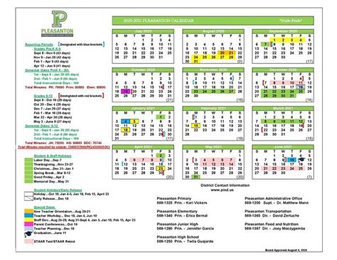 Pleasanton Isd Calendar